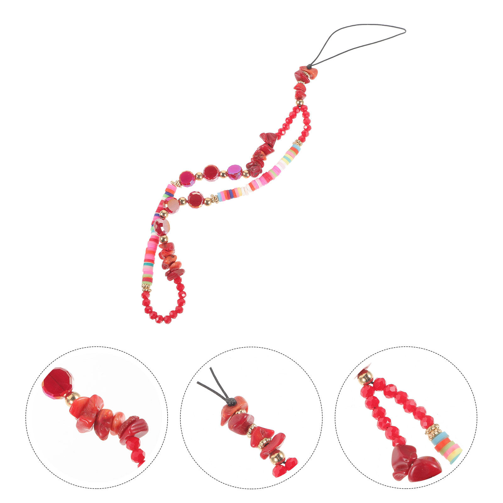 Phone Accessories For Teens - Chaîne de téléphone perlée, breloque, bracelet