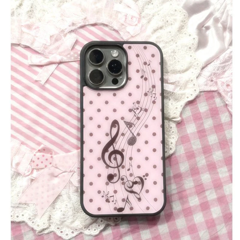 Phone Accessories For Girls - Coque de téléphone Y2K coréenne rose