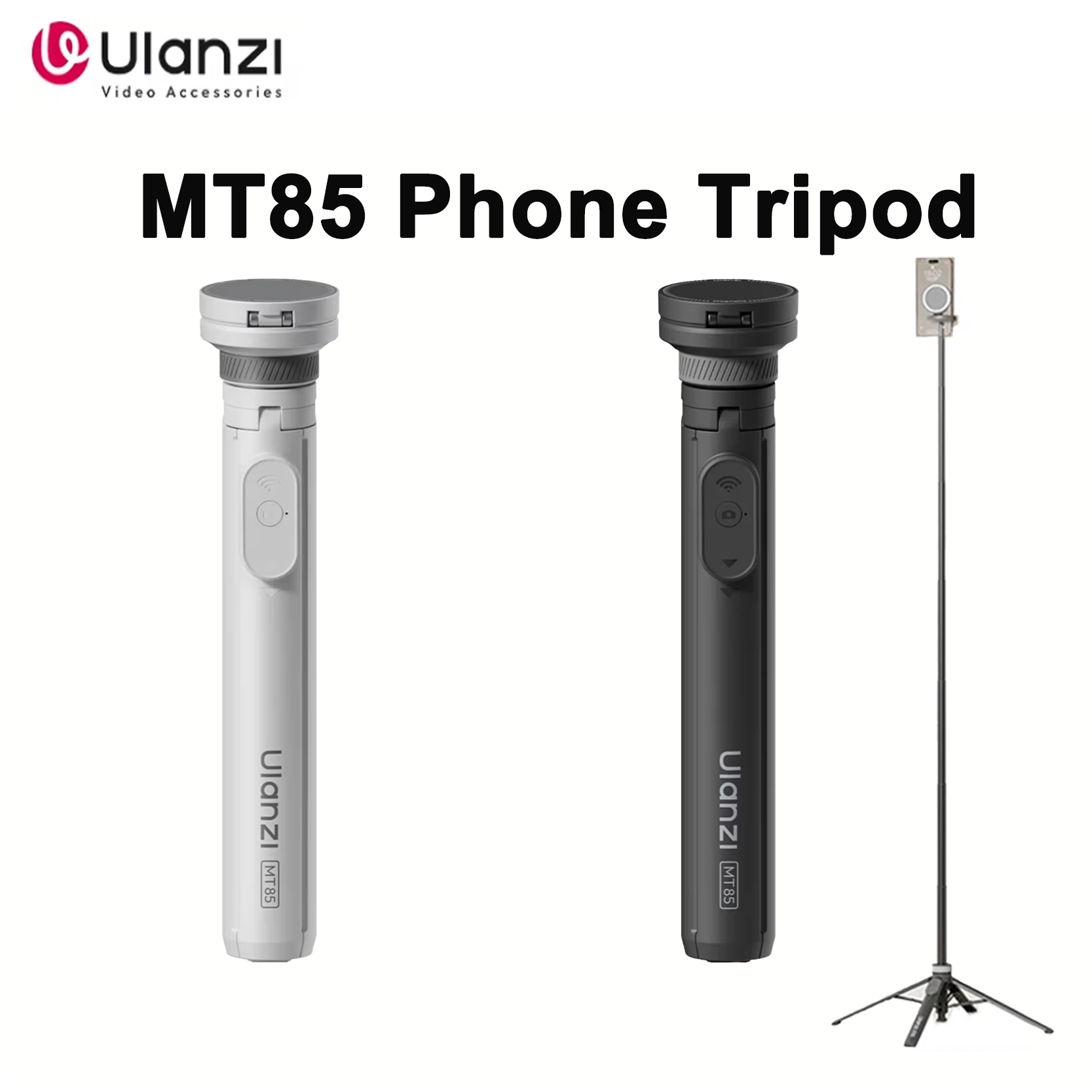 Selfie Stick Tripod - Trépied magnétique pour téléphone Ulanzi MT85,