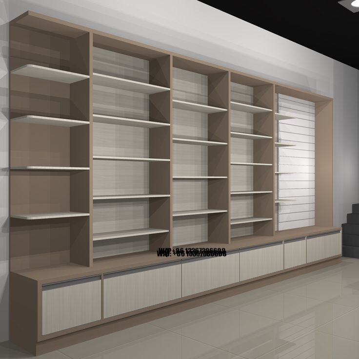 Phone Accessories Shop Design - M2 affichage moderne en bois magasin