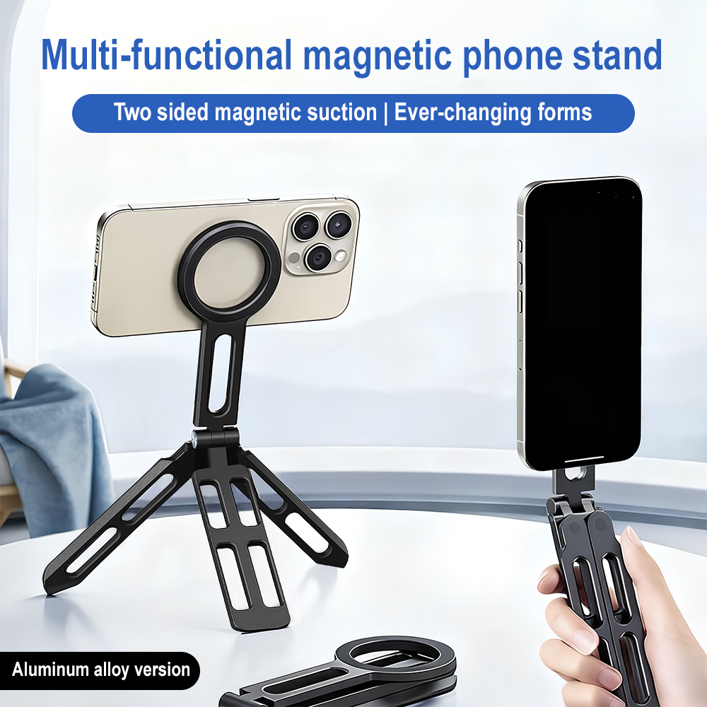 Selfie Stick Tripod - Support magnétique pour téléphone à quatre