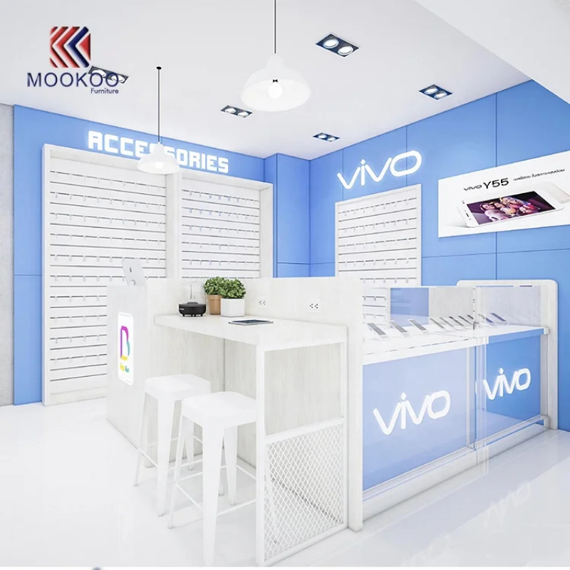 Comptoir d'exposition pour kio - Phone Accessories Shop Design avis et prix
