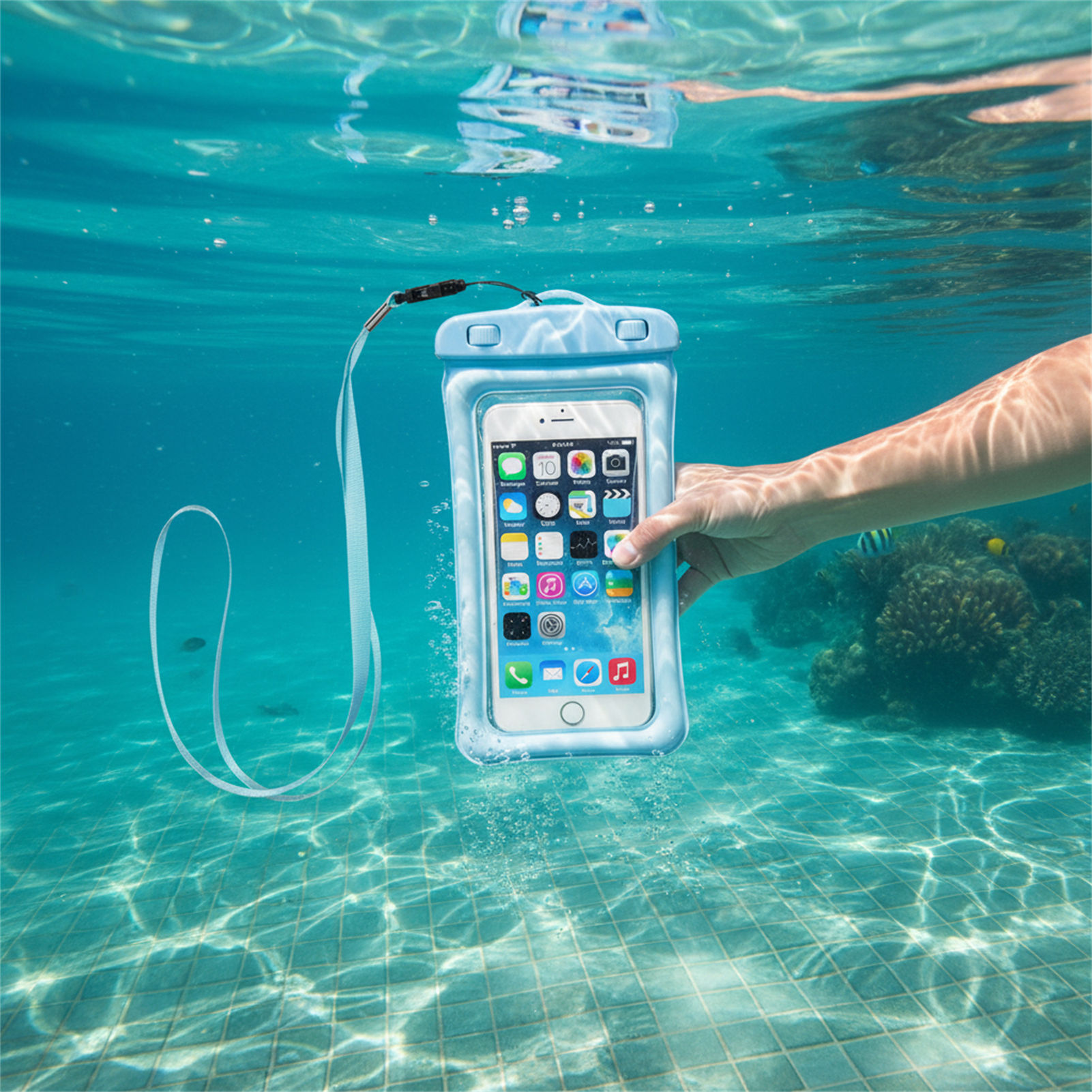 Sac de téléphone étanche bleu  - Phone Accessories Organizer avis et prix