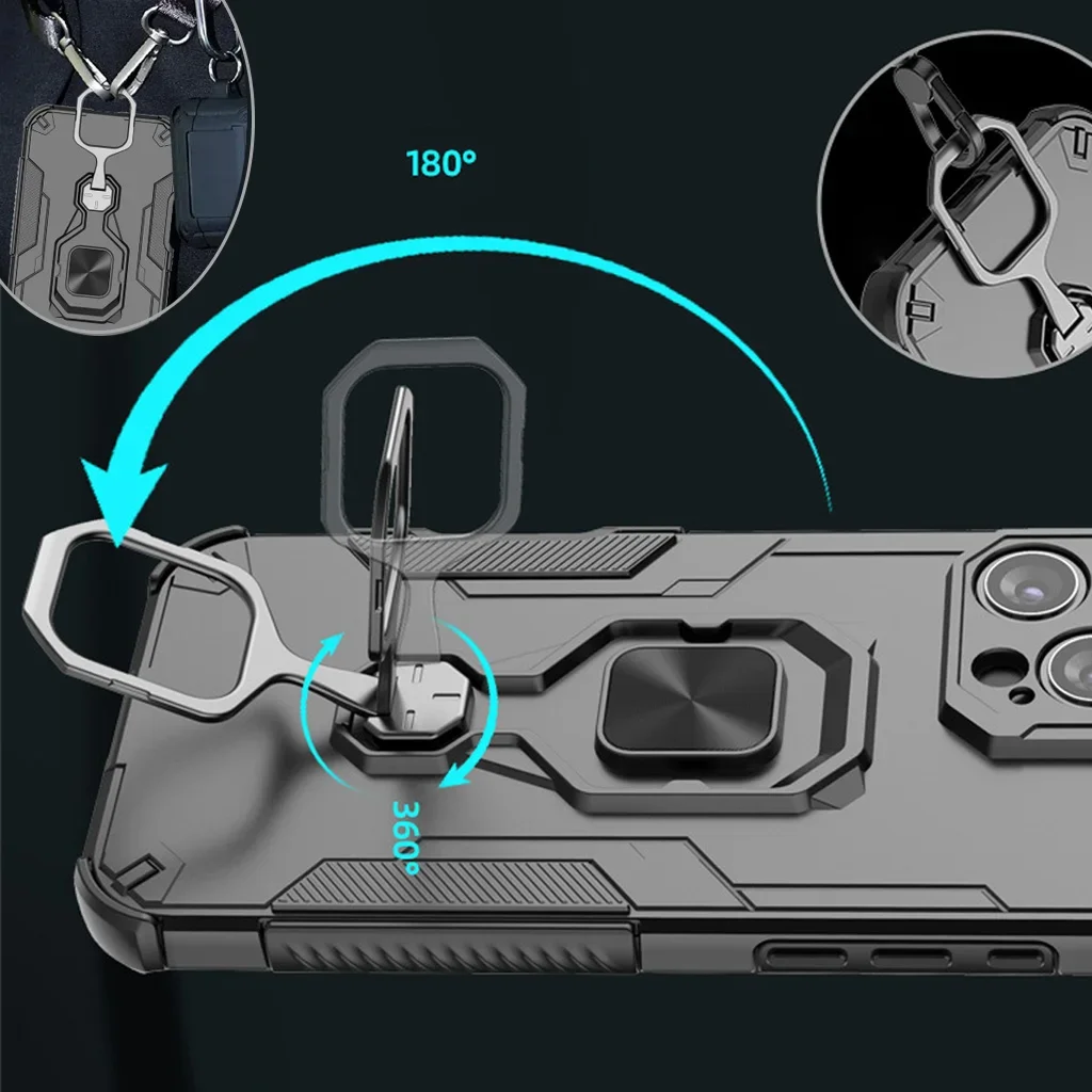 Étui avec support en métal pou - Phone Accessories Online Store avis et prix