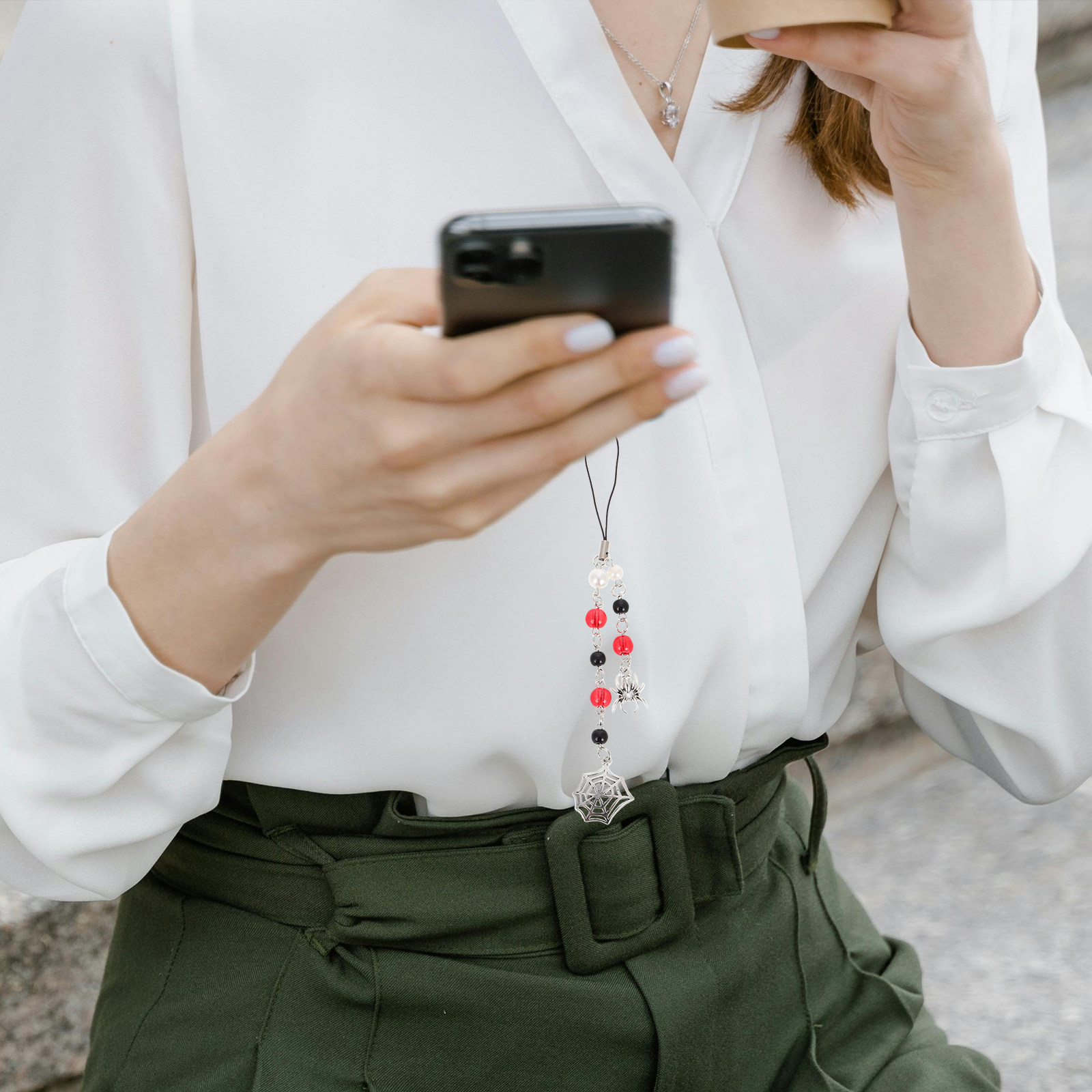 Chaîne de téléphone perlée ave - Phone Accessories Design avis et prix